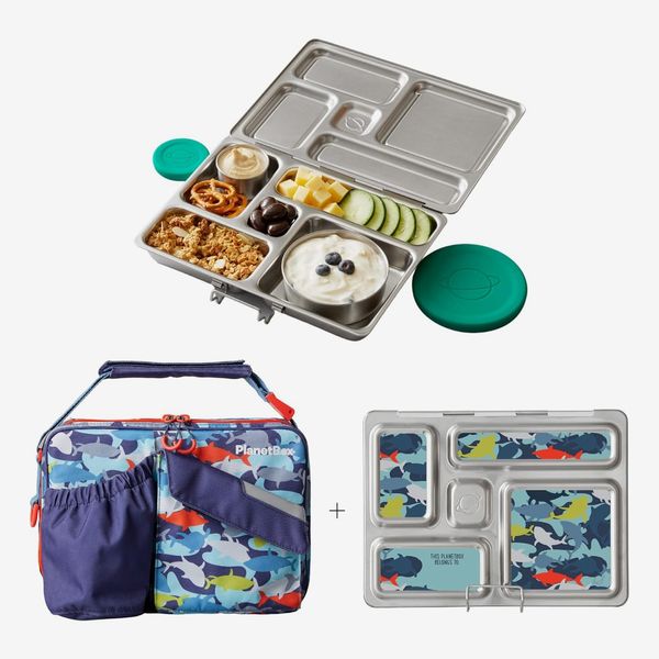 PlanetBox Rover Stainless Steel Bento Lunch Box with 5 Compartments