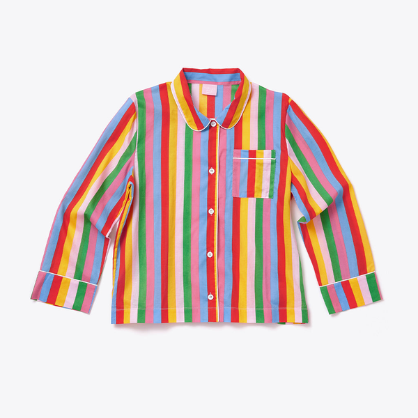 Ban.do Long Sleeve Leisure Shirt - Rainbow Stripes