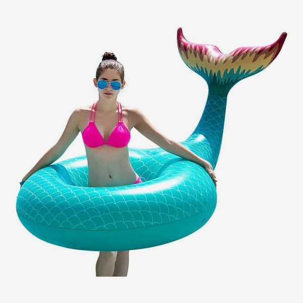 Jasonwell Giant Inflatable Mermaid-Tail Pool Float