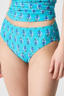 J.Crew Factory Printed Mid-Rise Bikini Bottom
