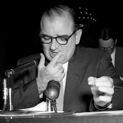 McCarthy Testifying at a Hearing