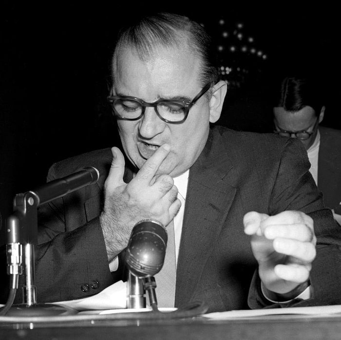 McCarthy Testifying at a Hearing