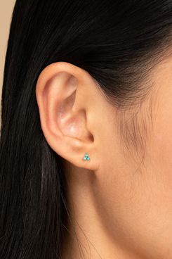 Mejuri Turquoise Lotus Studs