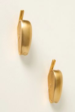 Anthropologie Apple Solid Brass Fruit Knobs, Set of 2