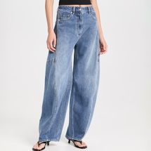 Tibi Classic Wash Denim Sid Jeans