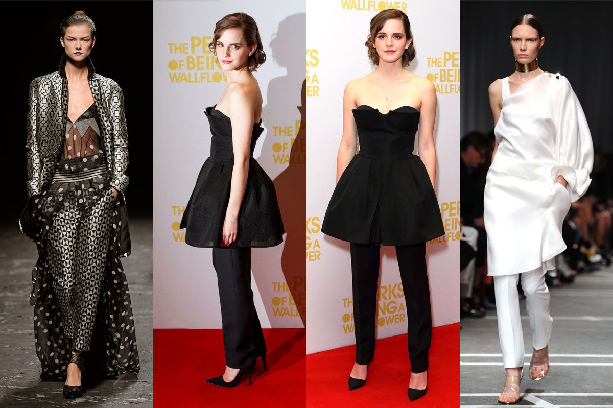 How Emma Watson Made Skirts Over Trousers A Thing We're All Willing To Try