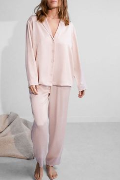 Lunya Washable Silk Long Sleeve Pant Set