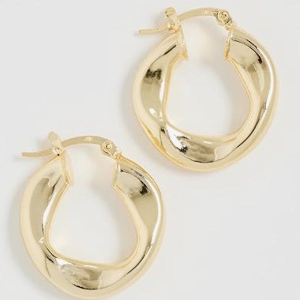 Argento Vivo Golden Hour Hoops