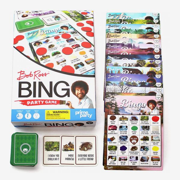 Bob Ross Bingo Game | Bingo Set for Up to 16 Players