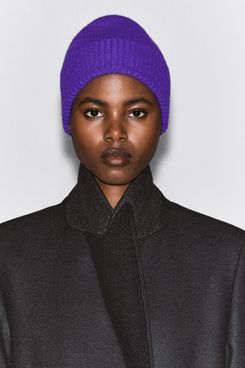 COS Pure Cashmere Beanie - Purple