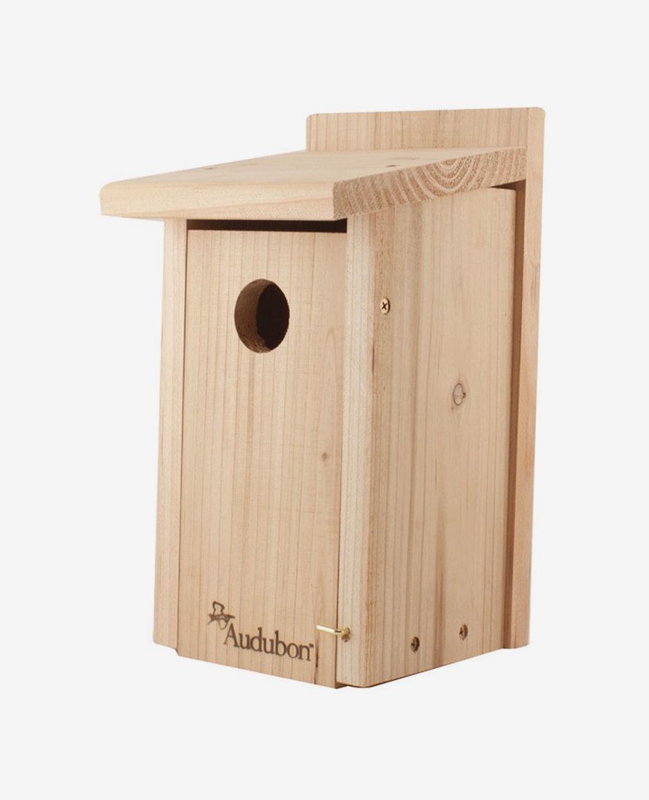Cedar Bird House Wooden Outdoor Small Wren Nest Box Wood Hanging Feeder Bluebird 