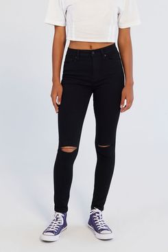 BDG Twig Ripped High-Waisted Skinny Jean - Black