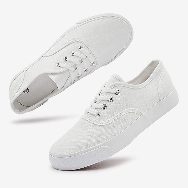 Hash Bubbie White Canvas Sneakers
