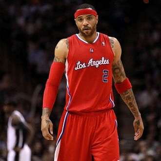 Kenyon Martin #2 of the Los Angeles Clippers in Game Two of the Western Conference Semifinals of the 2012 NBA Playoffs at AT&T Center on May 17, 2012 in San Antonio, Texas.