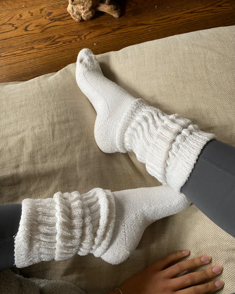 Women’s Cute Shiny Hosiery Socks Basic Casual Comfortable Mid Tube Socks 