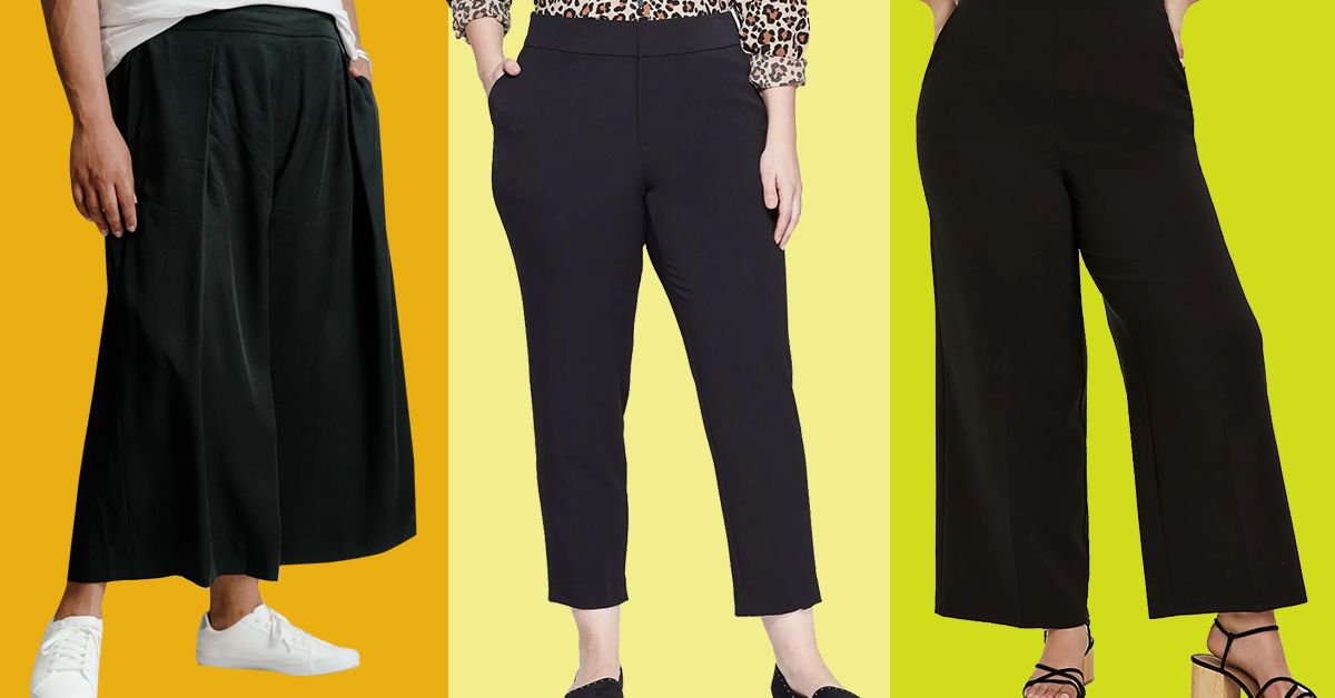 plus size womens work trousers
