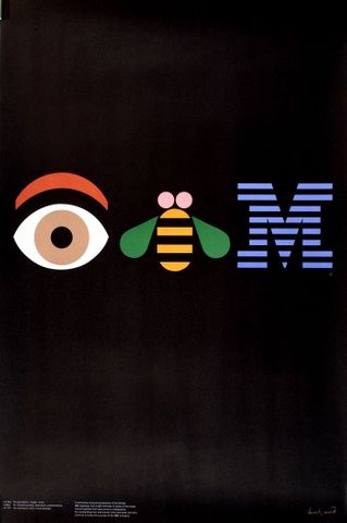 Original IBM Poster by Paul Rand