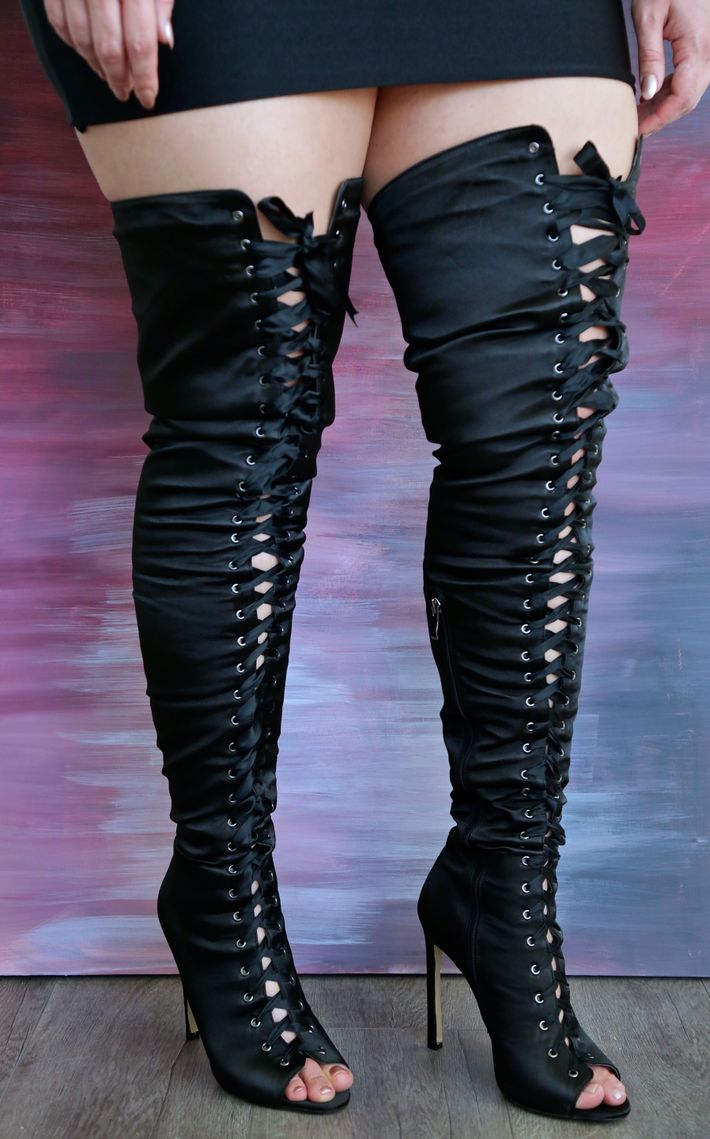 thigh high boots for small legs