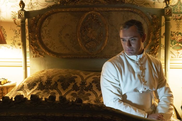 Jude Law as Lenny Belardo on The New Pope.