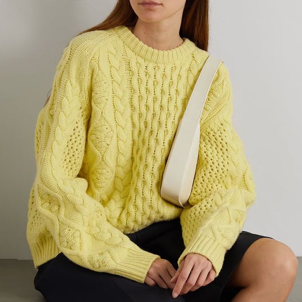 LouLou Studio Secas Oversized Cable-knit Wool and Cashmere-blend Sweater