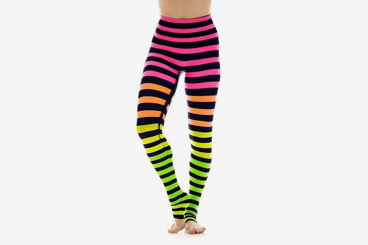gym leggings with stripes