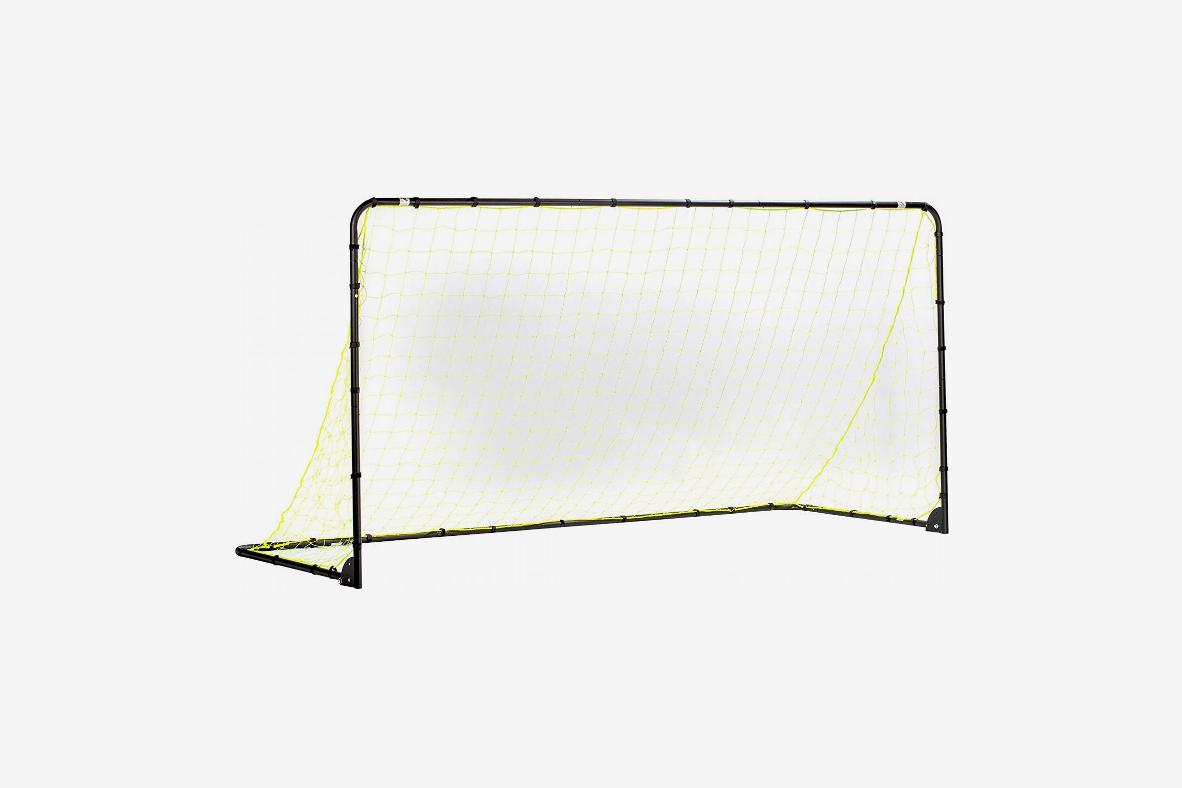 Easy Assembly and Compact Storage Training Soccer Goal Great for Kids and Adults Two 1.5 x 1 or One 3 x 2 Sport Squad Mini 2-in-1 Dual Use Training Soccer Goal Net Set