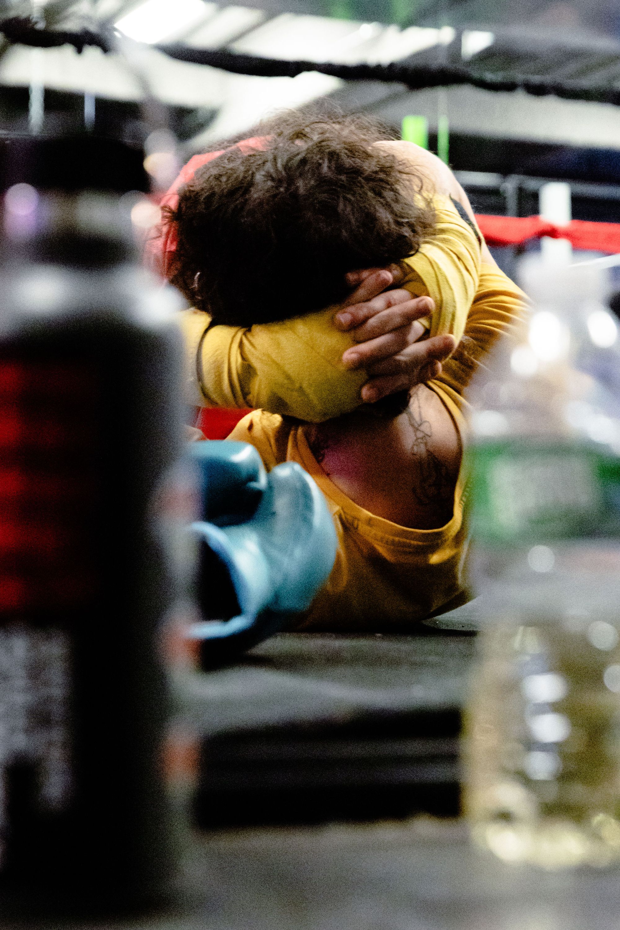 Scenes from one of Colline’s classes at OutBox Gym. January 17, 2024.