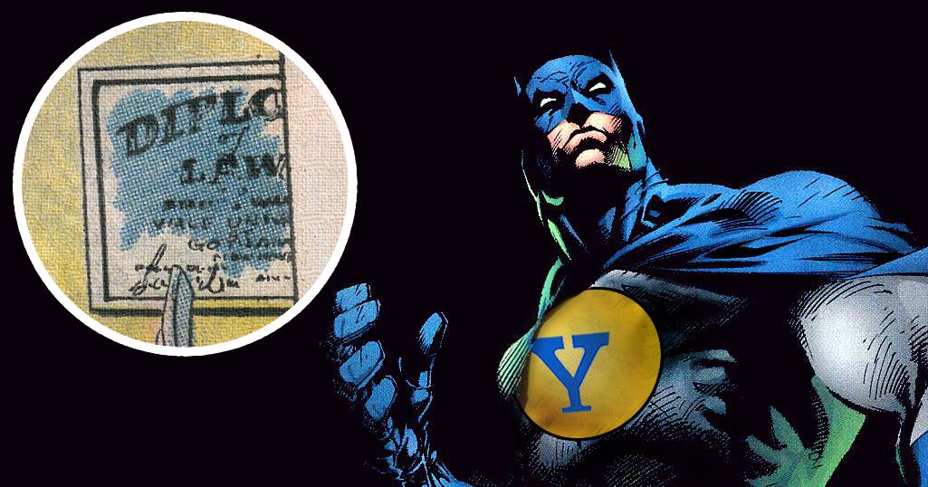 Dogged Yale University Investigation Proves Batman Is a Proud Alum
