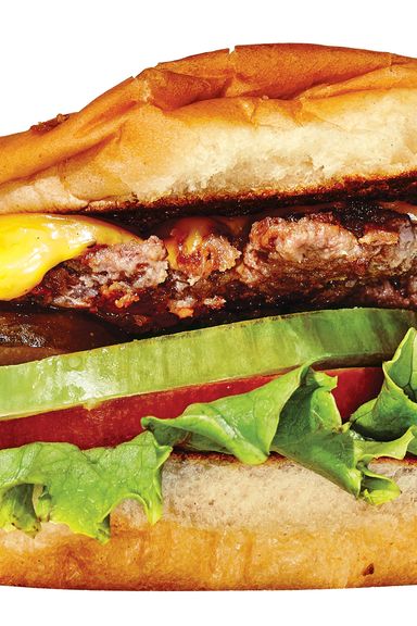 在这家受人尊敬的中西部连锁店和Shake Shack的启发，肉饼被压得很平，几乎是二维的，但不知怎么还是多汁——除非你说的是招牌牛排汉堡，一种更高级的混合，可以保持其未破碎的丰满感。