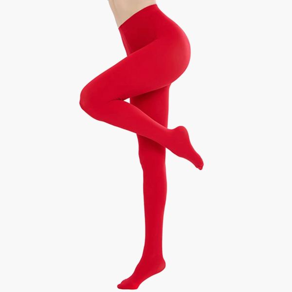 CozyWow Run Resistant Solid Color Footed Tights