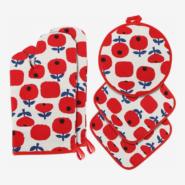 Jennice House Pot Holders and Oven Mitts Set