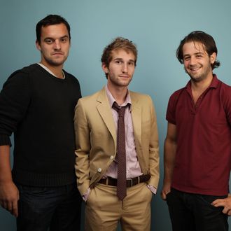 TORONTO, ON - SEPTEMBER 14: Actor Jake Johnson, director Max Winkler and actor Michael Angarano from 