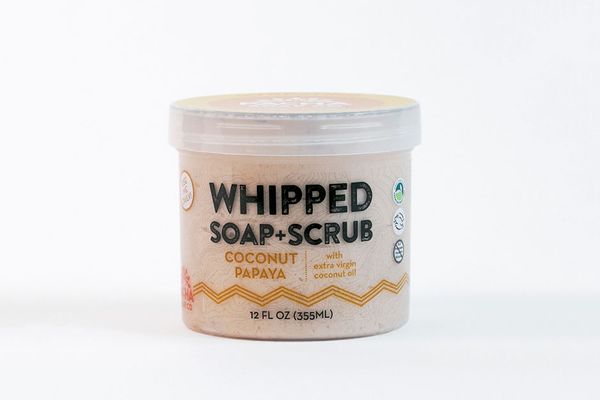 Whipped Soap Scrub in Coconut Papaya