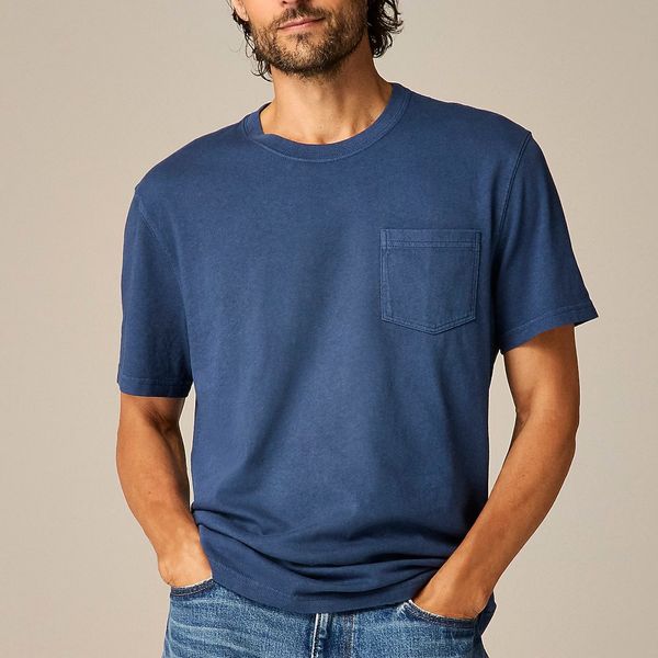 J.Crew Vintage-Wash Cotton Pocket T-Shirt