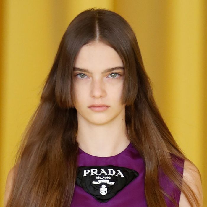 Spring 2021 Milan Prada Runway Hair and Beauty