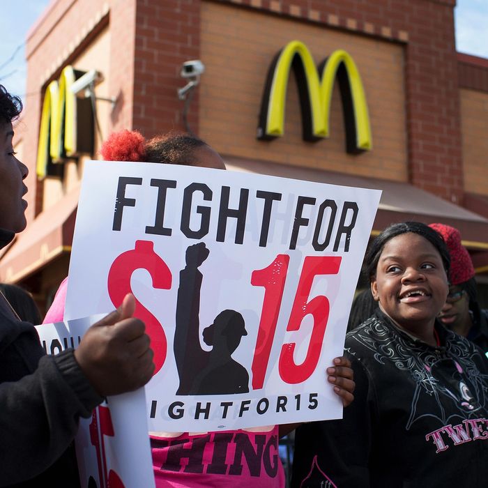 The NLRB argues McDonald's fight against the $15 wage protests hurts its case.
