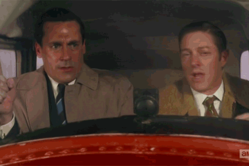 The Week S Mad Men In Two Gifs Two Men One Plane