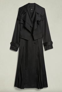 BR X Peter Do Detachable Pleated Trench