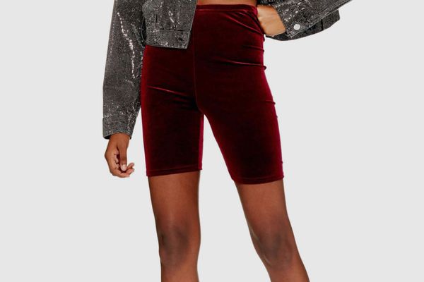 velvet cycling shorts