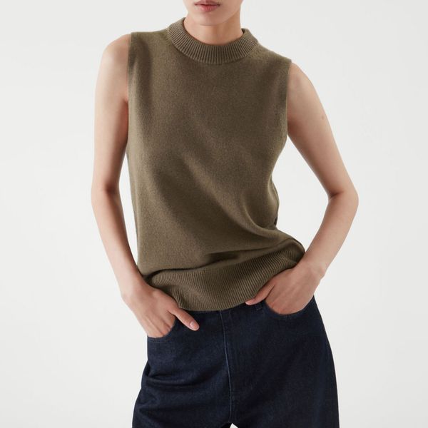 COS Cashmere Plain Knit Vest