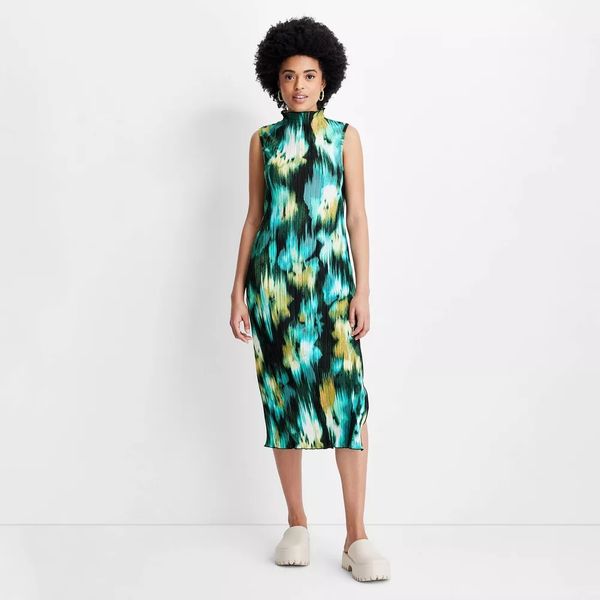 Future Collective With Gabriella Karefa-Johnson Plissé Midi Dress