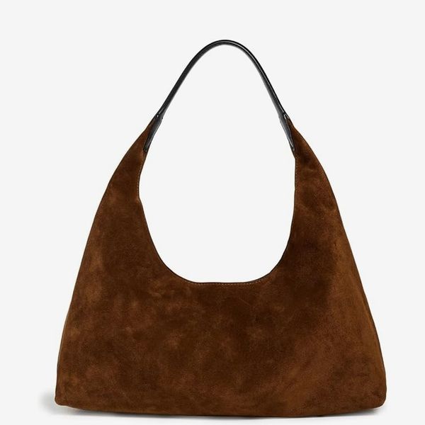 Madewell The Mylie Shoulder Bag in Italian Suede
