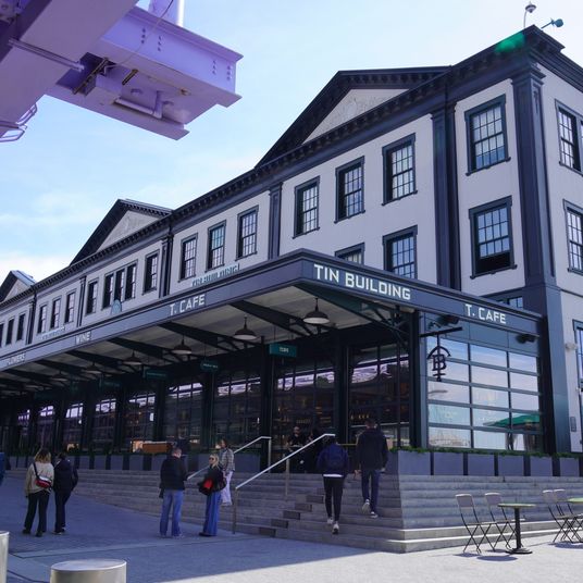 The restored Tin Building, Pier 17, New York City, United States