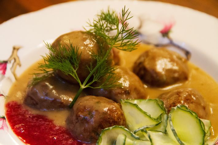 When Redding couldn&#8217;t find fresh lingonberries for the traditional condiment, she opted to serve her Swedish meatballs with grape-black-pepper preserves.