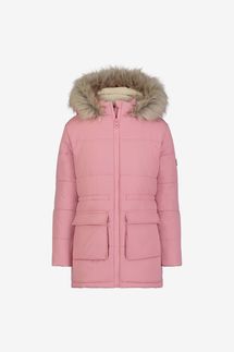 Tommy Hilfiger Girls Long Heavyweight Puffer Jacket With Polar Fleece Lining