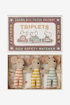 Maileg Baby Mice Triplets in a Matchbox