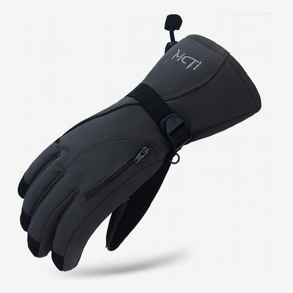 FREETOO Leather Men Ski Gloves Waterproof Windproof Snow Gloves for men Winter Gloves Wear-Resistant Snowboard Gloves