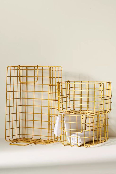 Anthropologie Wire Basket Crates