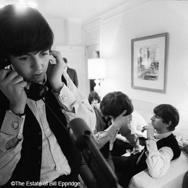 Paul does one of several phone interviews from the hotel.