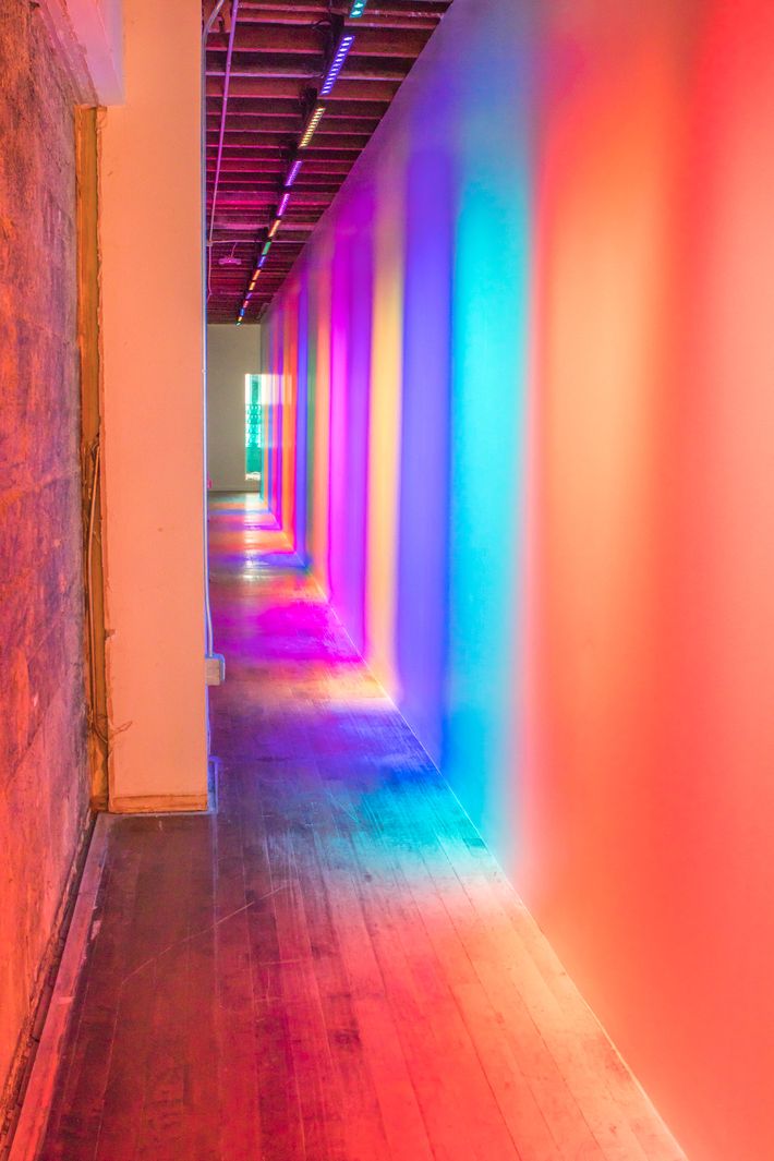 Colors lined every space in the museum, even hallways.